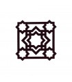 Lederbecherhalter - Geometrische Motive - 8,3 cm Durchmesser Verschiedene Modelle