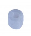 Porta Velas Cilindro Selenita - Mineral Bruto - Feng Shui