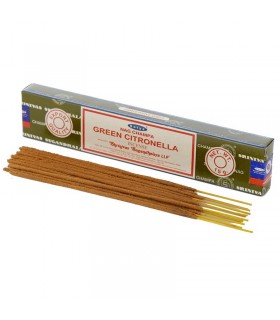 Incienso Varillas Citronela Verde - Green Citronella - Nag Champa - Satya - 15gr