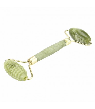 Rouleau de pierre de jade lisse + rugueux - Anti-rides - Circulation sanguine - Masseur
