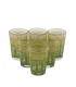 Juego 6 Vasos Te Grande Árabes - Té Moruno Marroqui - Especial Té - Modelo FATH