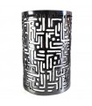 Mur en aluminium Calado - script Kufica - poli finition - 22 cm