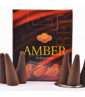 Incenso Cones Aromáticos Ambar - Sac - 10 Cones