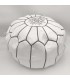 Puff Marroquí 100 % Cuero - Cojin de Suelo Hecho a mano - Sin Relleno - Modelo Nafkha