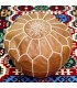 Puff marocchino 100% pelle - Fatto a mano - Imbottitura no inclusa - Modello Nafkha