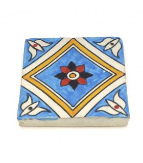Azulejo Andalusí - Mosaico Nazari - 10 cm - Artesanal - Modelo 79