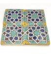 Azulejo Andaluz - Mosaico Nazari - 10 cm - Feito à Mão - Modelo 81