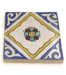 Carrelage Andalou - Mosaïque Nazari - 10 cm - Fait Main - Modèle 82