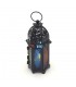 Arabian Lantern Metal Candle Holder Multicolored Crystals - Taw'aman Model