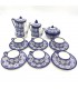 Juego set de Té Cerámica de Fez - Pintado artesanalmente - Modelo Sahn