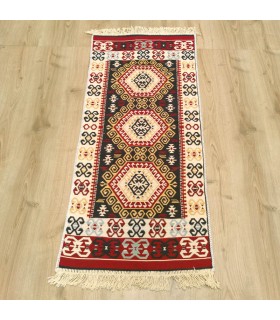 Tapete de tapeçaria de peru - decoração otomana - modelo EBAT 60 cm x 125 cm