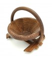 Cesta Plegable Frutero Madera - Artesanía India - Marca Aarti