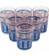 Juego 6 Vasos Te Grande Árabes - Té Moruno Marroqui - Especial Té - Modelo FATH