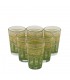 Juego 6 Vasos Te Árabes - Té Moruno Marroqui - Especial Té - Modelo FATH Yadid