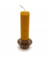 Bronze Sailboat Candle Holder for Paraffin or Beeswax Candle - Candil Model