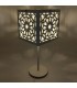 Lampe de table minimaliste treillis arabe - géométrie arabe - couleur blanche - modèle Mukaeab