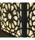 Minimalist Arabic Lattice Table Lamp - Arabic Geometry - White Color - Mukaeab Model