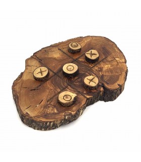 Ingenio 3 in Stripe Game 100% Handmade Olive Wood - Zaituna Model