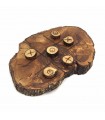 Ingenio 3 in a Row Game 100% Handcrafted Olive Wood - Zaituna Model