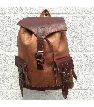 Zaino 100% Pelle - Unisex - Artigianato - Pelletteria - Modello Aans Kabir