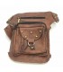 Borsa a tracolla tattica da moto con gamba laterale e coscia - Pelletteria - Modello Darrayatun