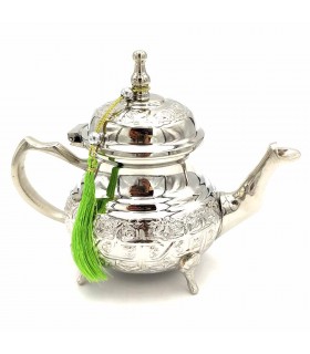 Tetera Árabe Marroquí - Alpaca Tallada - Té Moruno - Modelo KASIR - 300ml