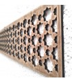 Treillis en bois finition vintage - Bordure - Plinthes - Décoration murale - Découpe au laser - Najma Nafila - 10 x 50 cm