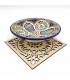 Nappe de sauvegarde - Centre de table - Porte-assiettes - Treillis arabe - Découpe et gravure laser - Motif mandala