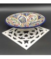 Nappe Save - Centre de table - Porte-assiettes - Treillis arabe - Découpe et gravure laser - Modèle Alhambra