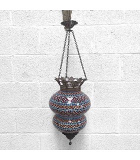Lampara Turca Deluxe para Techo - Artesanía Turca - Decoración Otomana - Modelo Wahidun