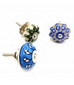 Knob or Handle for Furniture or Doors - Glazed Ceramic - Alraami Model