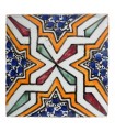 Azulejo Andalusí - Zellige Mosaico Nazari - 15 cm - Artesanal - Modelo 84