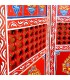 Paravent en bois peint à la main - Artisanat marocain - Modèle Casa Blanca