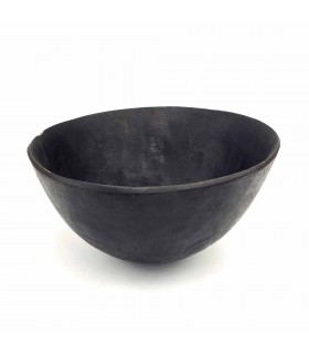 Bol en bois teinté - Bol à fruits Bohème - Artisanat du Sénégal - Modèle Kadhun