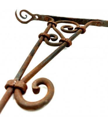 Gancho Soporte de Hierro Forjado sin Soldadura - Artesanía Marroquí - Modelo Masnue
