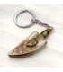 Porta-chaves Kohl de osso e metal - Design Fang - Modelo Almafatih