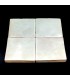 Azulejo Zellige Blanco Marruecos - Artesania Marroqui - Fez - 10 x 10 cm