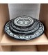 Plato Decorativo o de Mesa - Cerámica Andalusí Asfi - Artesanía Marroquí - Modelo Aswadein