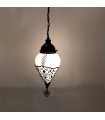 Candeeiro de tecto suspenso em cristal turco e metal - decoração otomana - modelo da série Malika