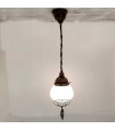 Candeeiro de tecto suspenso em metal e vidro turco - Decoração otomana - Modelo Malika Série nº 2