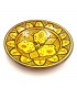 Yellow Decorative or Table Plate - Andalusian Ceramic Asfi - Moroccan Crafts - Lainun Model