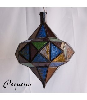 Lámpara Trompo Cristal - Varios Colores- 2 Tamaños - NOVEDAD