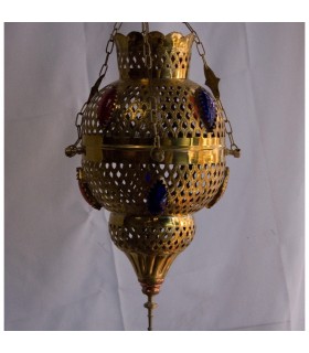 Esfera alongada latão perfurado - pequeno - novo