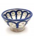 Bol en Céramique Fait Main - Couleur Bleue - Artisanat Marocain - Design Arches Andalouses - Modèle Aqwas