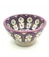 Ciotola in ceramica fatta a mano - Colore viola - Artigianato marocchino - Design degli archi andalusi - Modello Aqwas