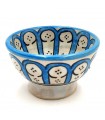 Ciotola in ceramica fatta a mano - Colore turchese - Artigianato marocchino - Design degli archi andalusi - Modello Aqwas