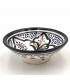 Asfi Ceramic bowl bowl - Black Color - Moroccan Handicraft - Basata Model