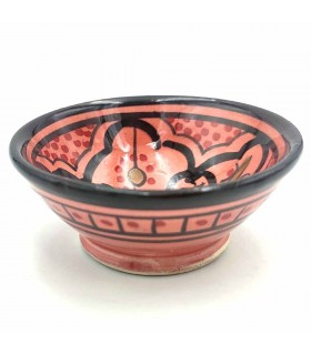 Cuenco bowl bol Cerámica de Asfi - Color Rojo - Artesanía Marroquí - Modelo Lainun