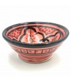 Cuenco bowl bol Cerámica de Asfi - Color Rojo - Artesanía Marroquí - Modelo Lainun