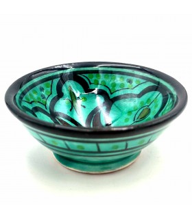Bol bol en céramique par Asfi - Couleur Verte - Artisanat Marocain - Modèle Lainun
